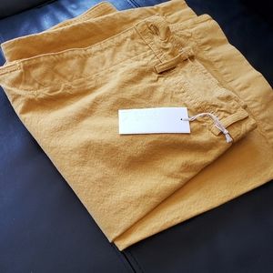 NWT JESSE KAMM Sailor Pants Size 6 Caribbean Gold